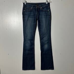 Anoname Bootcut Washed Dark Blue 5 Pocket Casual Denim Jeans Women’s Size 25